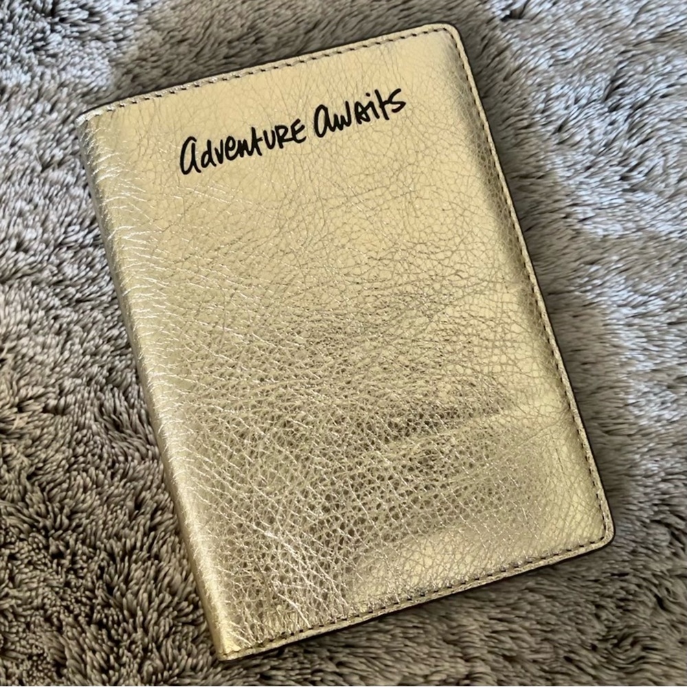 Rebecca Minkoff Gold Passport Wallet